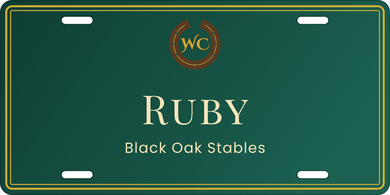 Emerald & Gold stall sign, with your farm’s logo