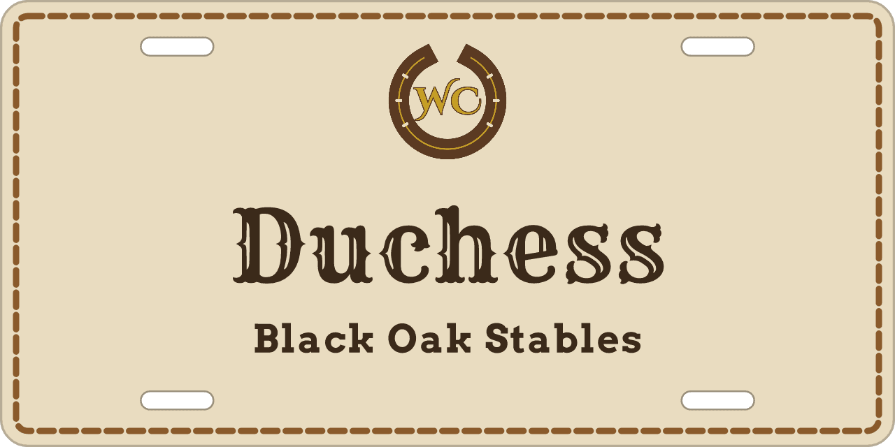 Western stall sign, with your farm’s logo