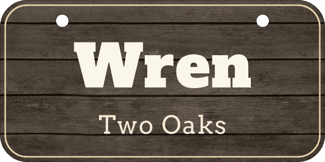 Barnwood Plank stall sign, mini 6×3″ for lockers and trailers