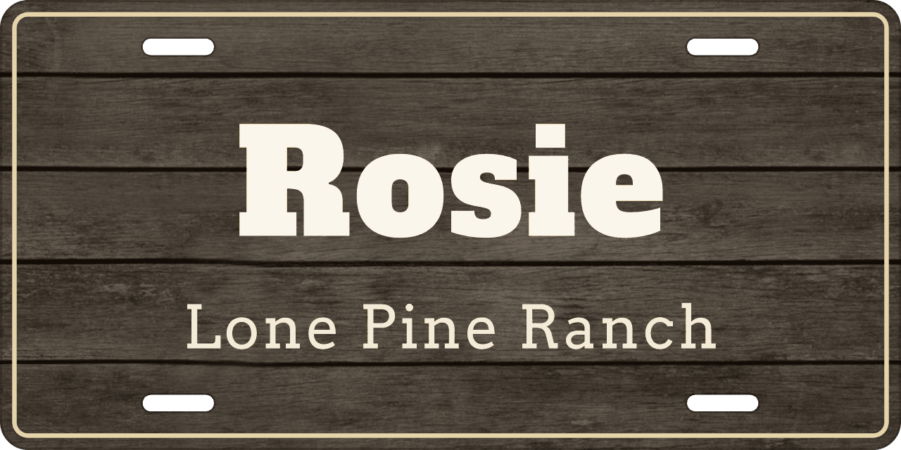 Barnwood Plank stall sign
