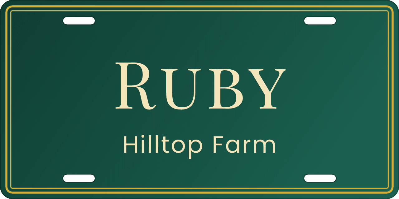 Emerald & Gold stall sign
