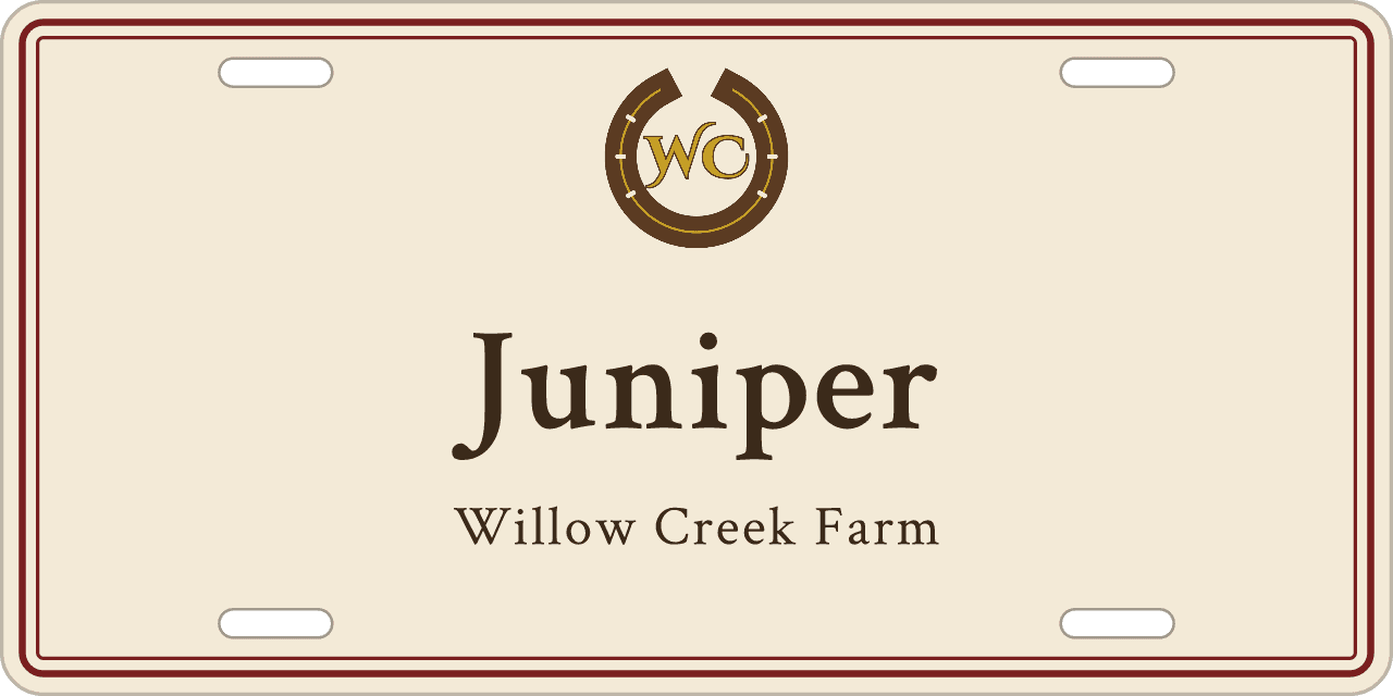 Logo signs: logo above the name