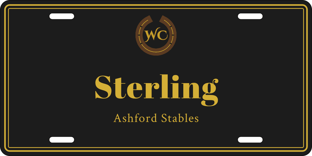 Midnight Gold stall sign, with your farm’s logo