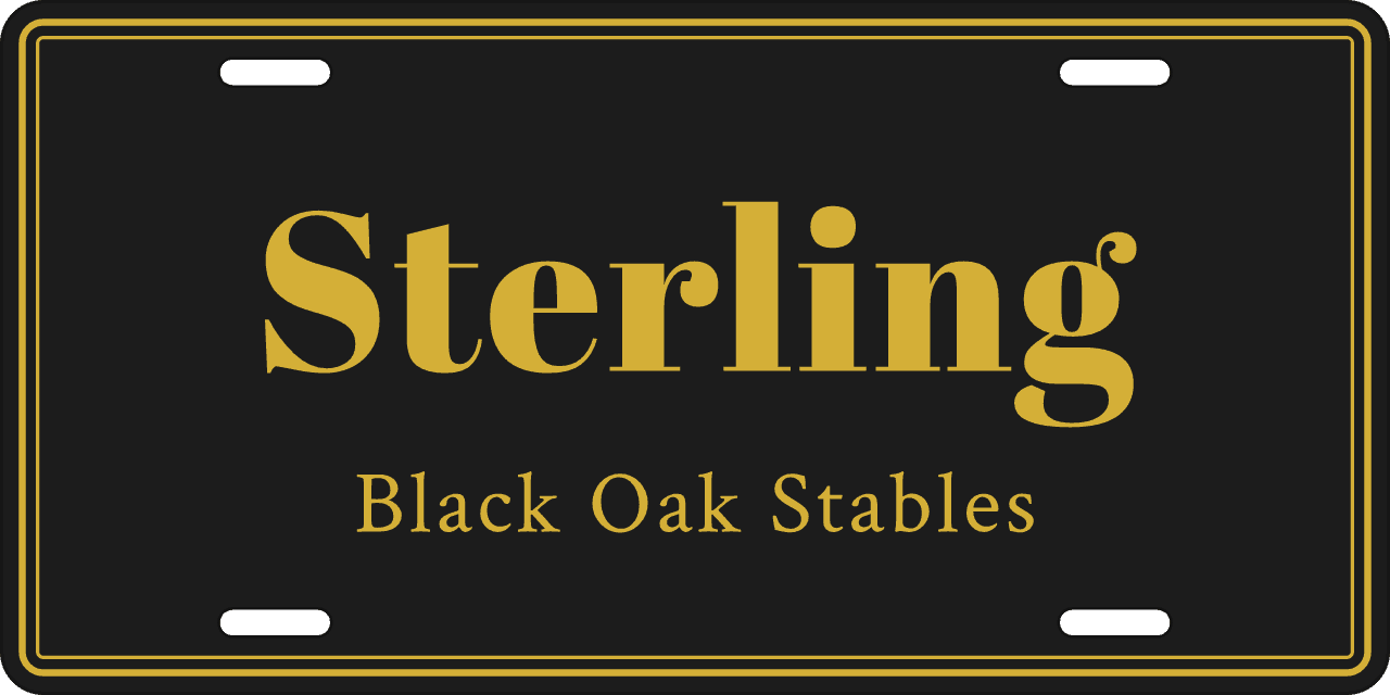 Midnight Gold stall sign