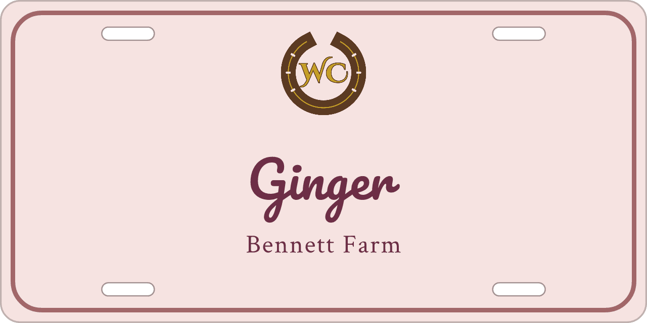 Rose stall sign, with your farm’s logo